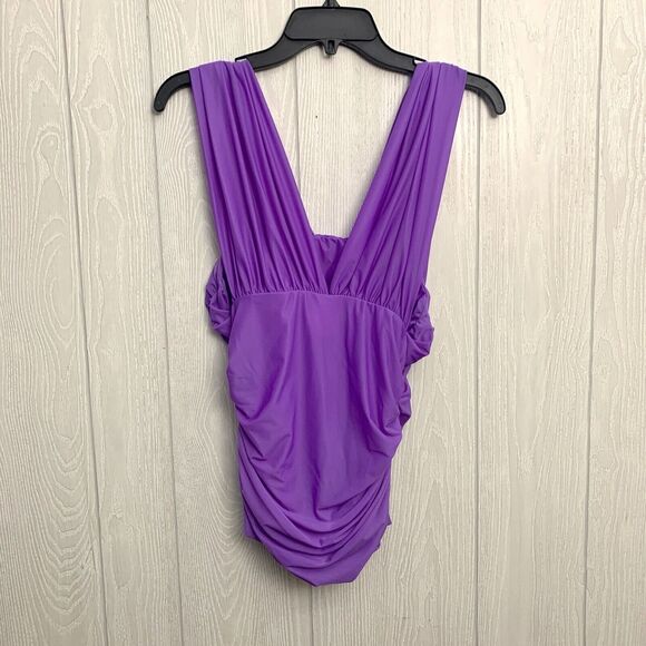 Pinko Lalabel Purple Sleeveless Top Size Medium NWT - Picture 4 of 6